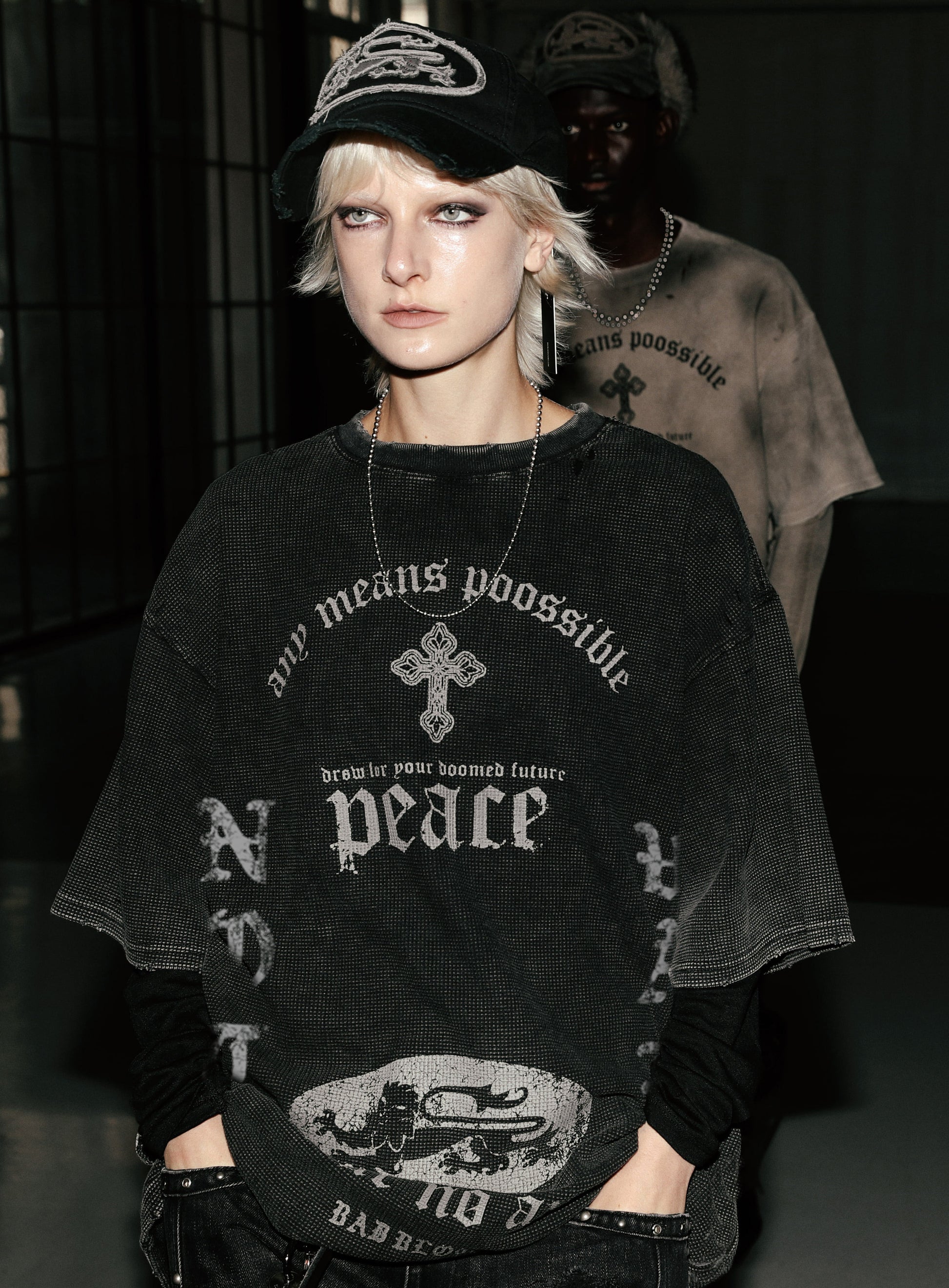 Badblood Mystic Big Patch Ball Cap - Dusty Black