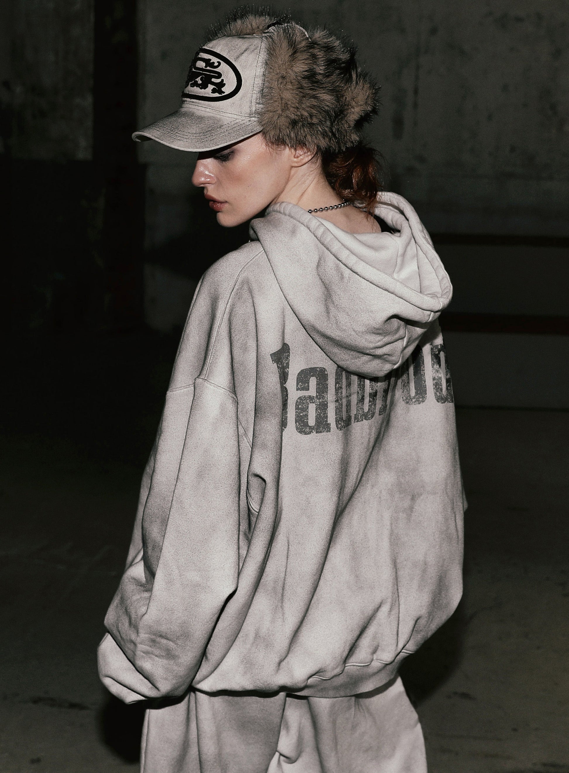 Badblood Mystic Trapper Hat Dusty White