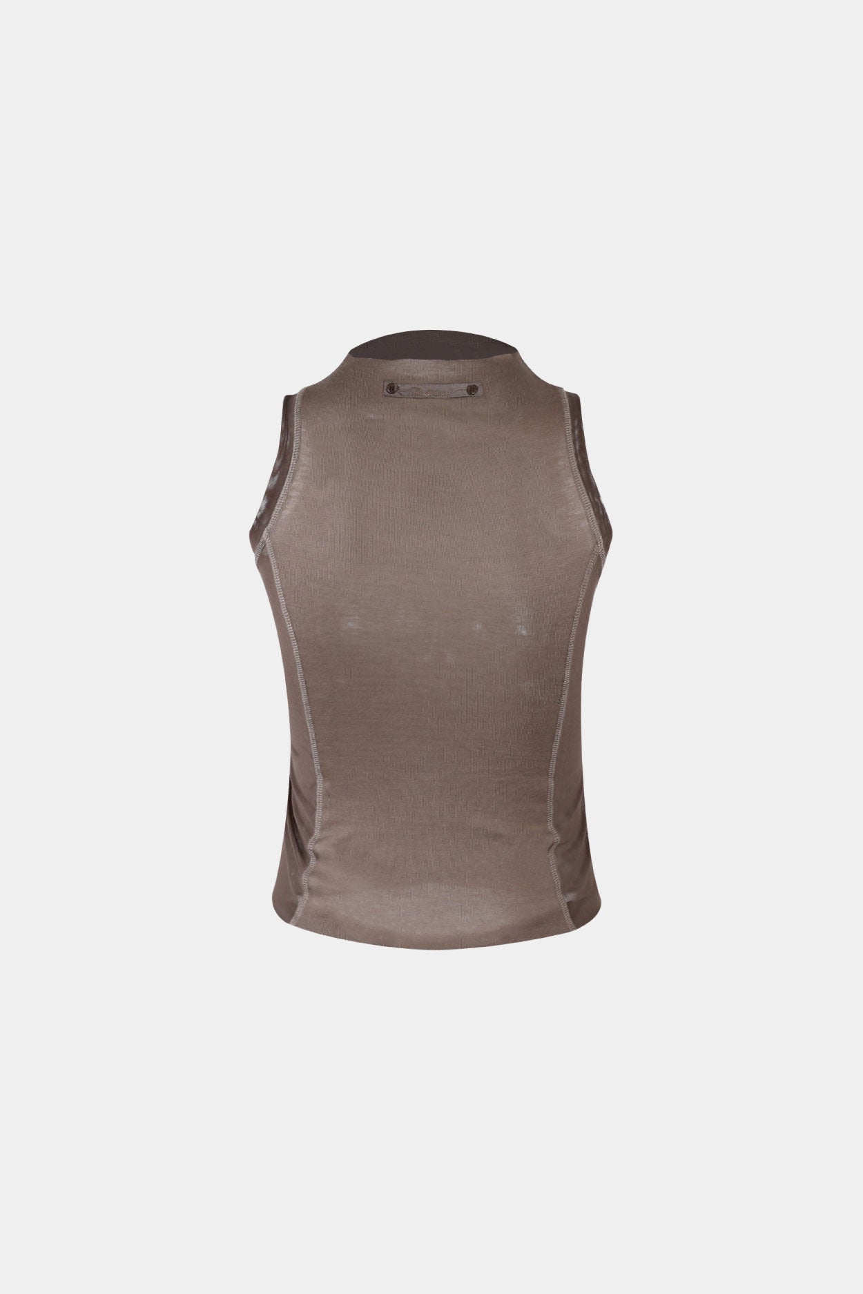 Badblood Second Skin Mock Neck Tank Tobacco