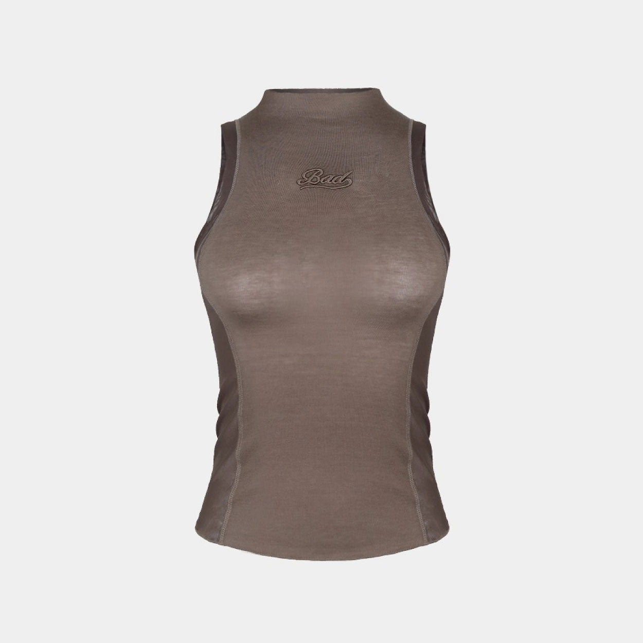 Badblood Second Skin Mock Neck Tank Tobacco