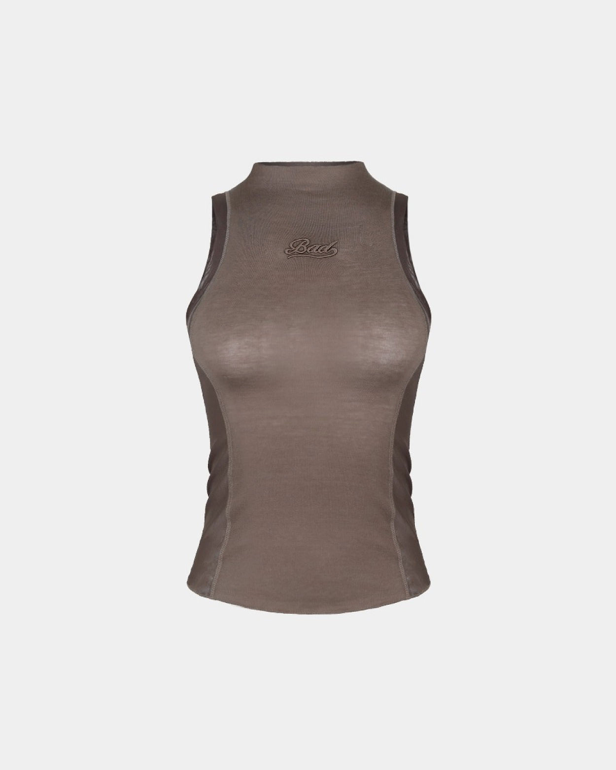 Badblood Second Skin Mock Neck Tank Tobacco