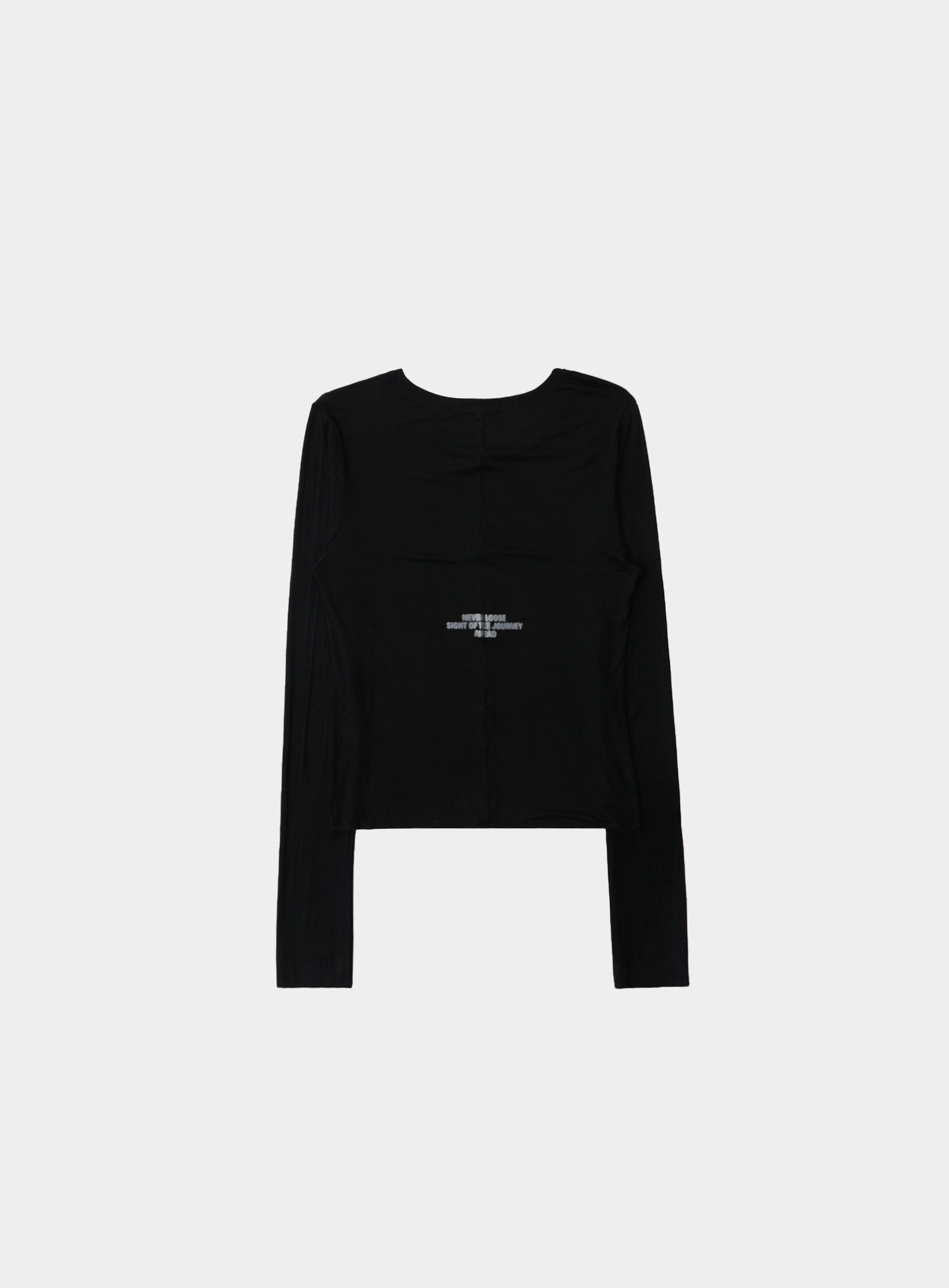 Badblood Dark Classic Scoop Neck Long Sleeve Black