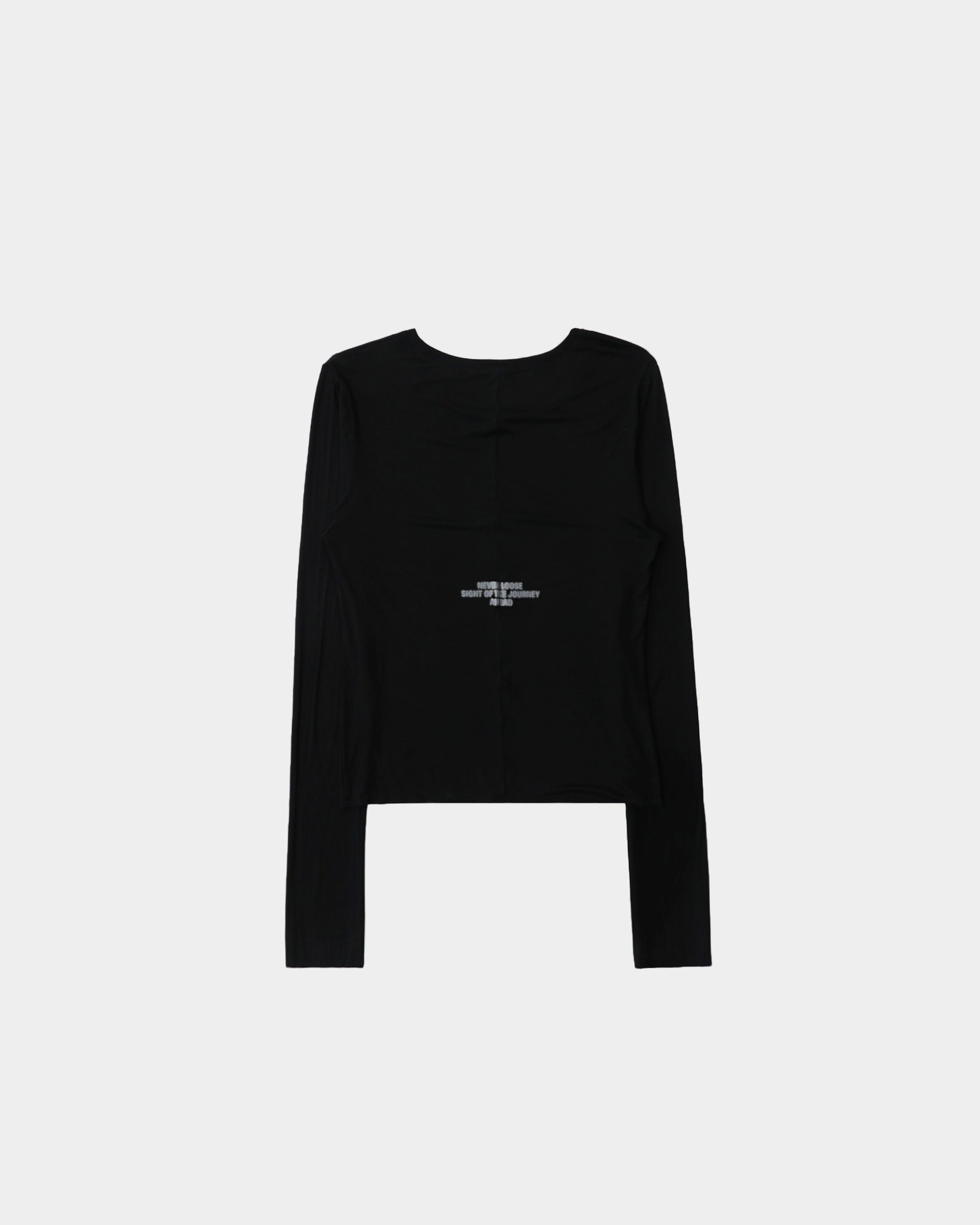 Badblood Dark Classic Scoop Neck Long Sleeve Black