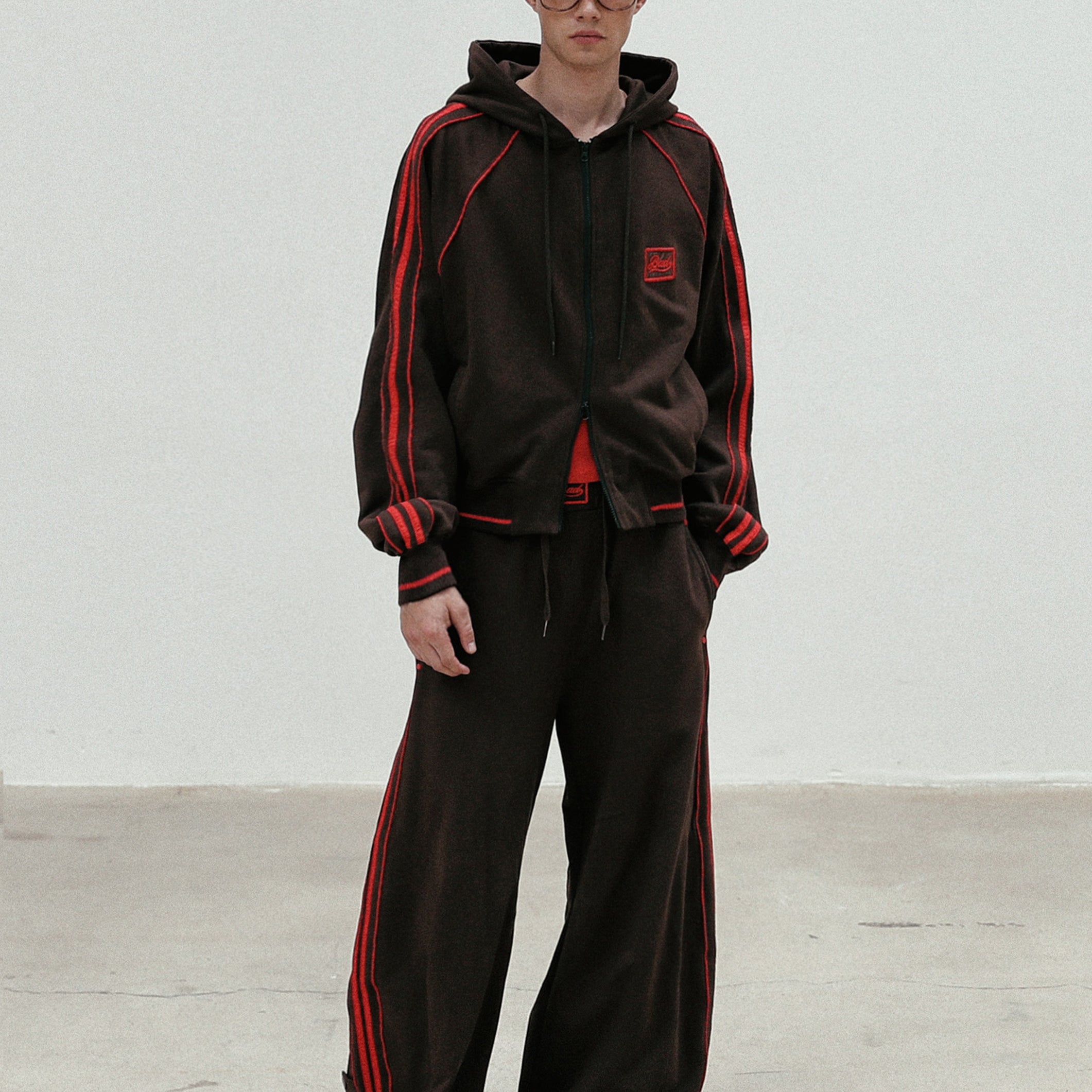 Badblood Billy Hood Zip-Up - Chocolate