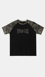 Badblood Contrast Short Sleeve Green Camo