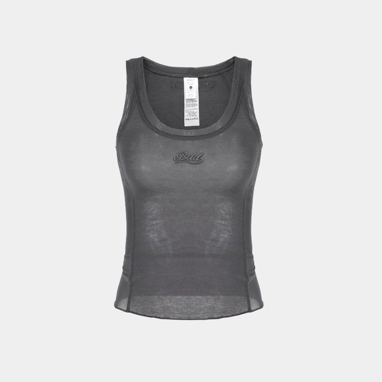 Badblood Second Skin Tank Top Charcoal