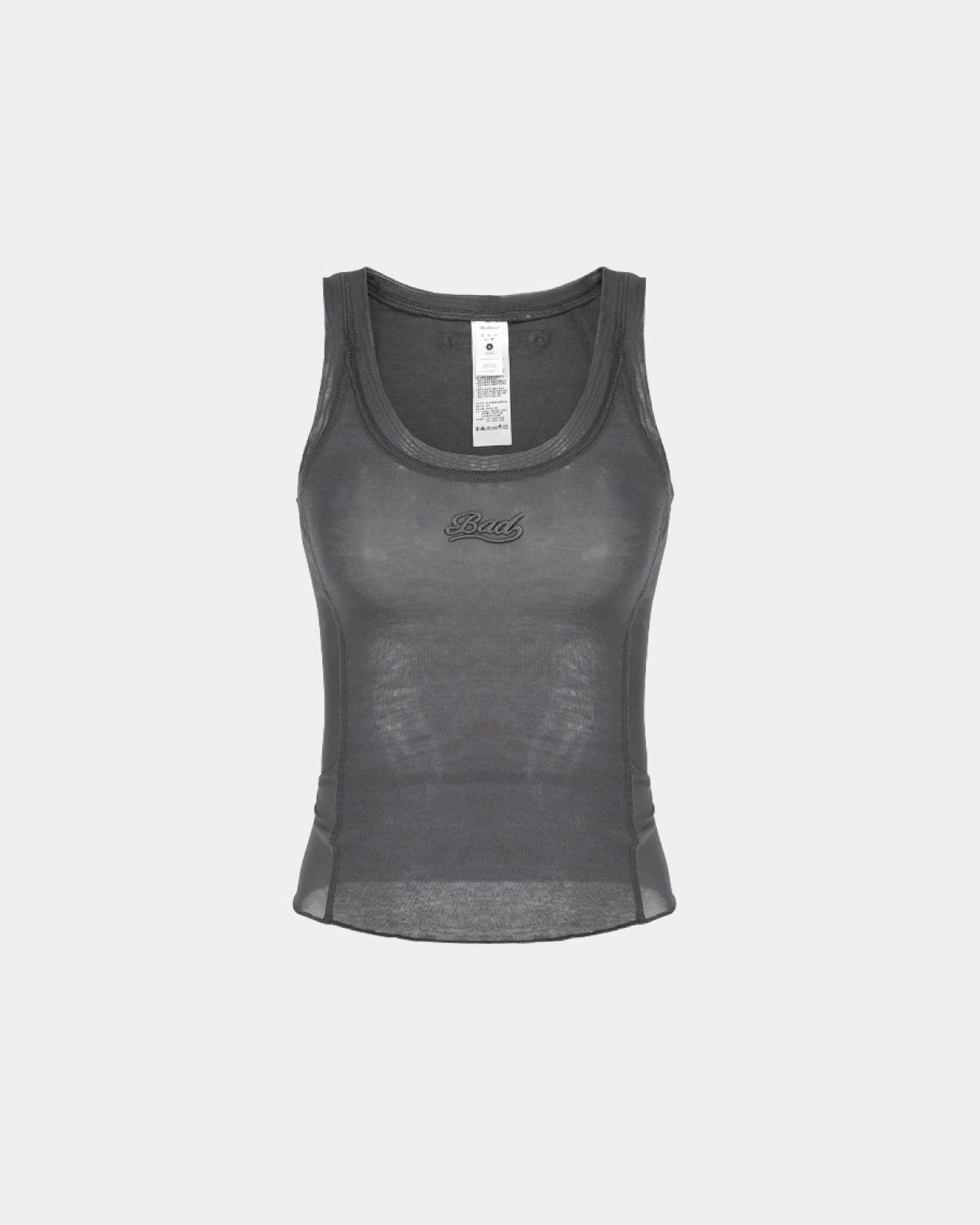 Badblood Second Skin Tank Top Charcoal