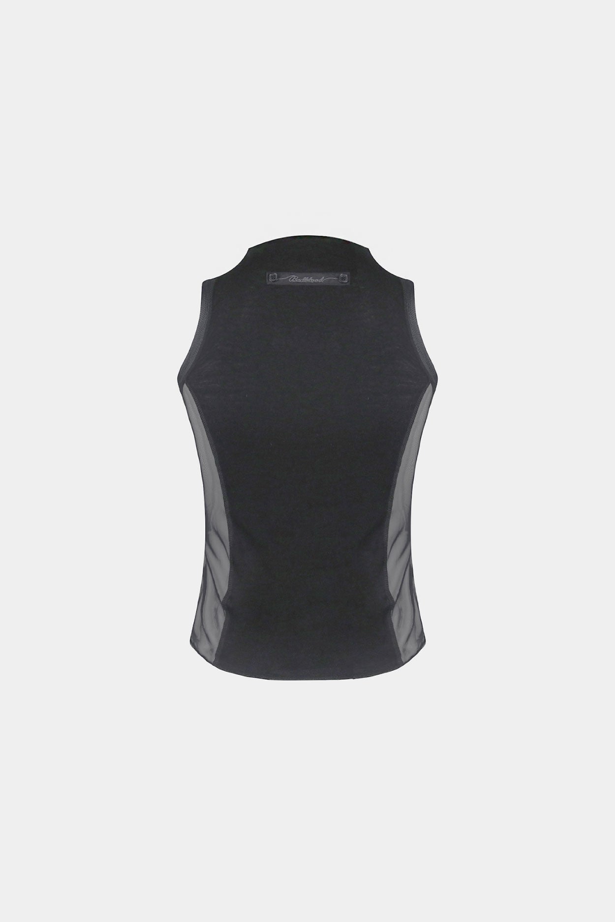 Badblood Second Skin Mock Neck Tank Charcoal