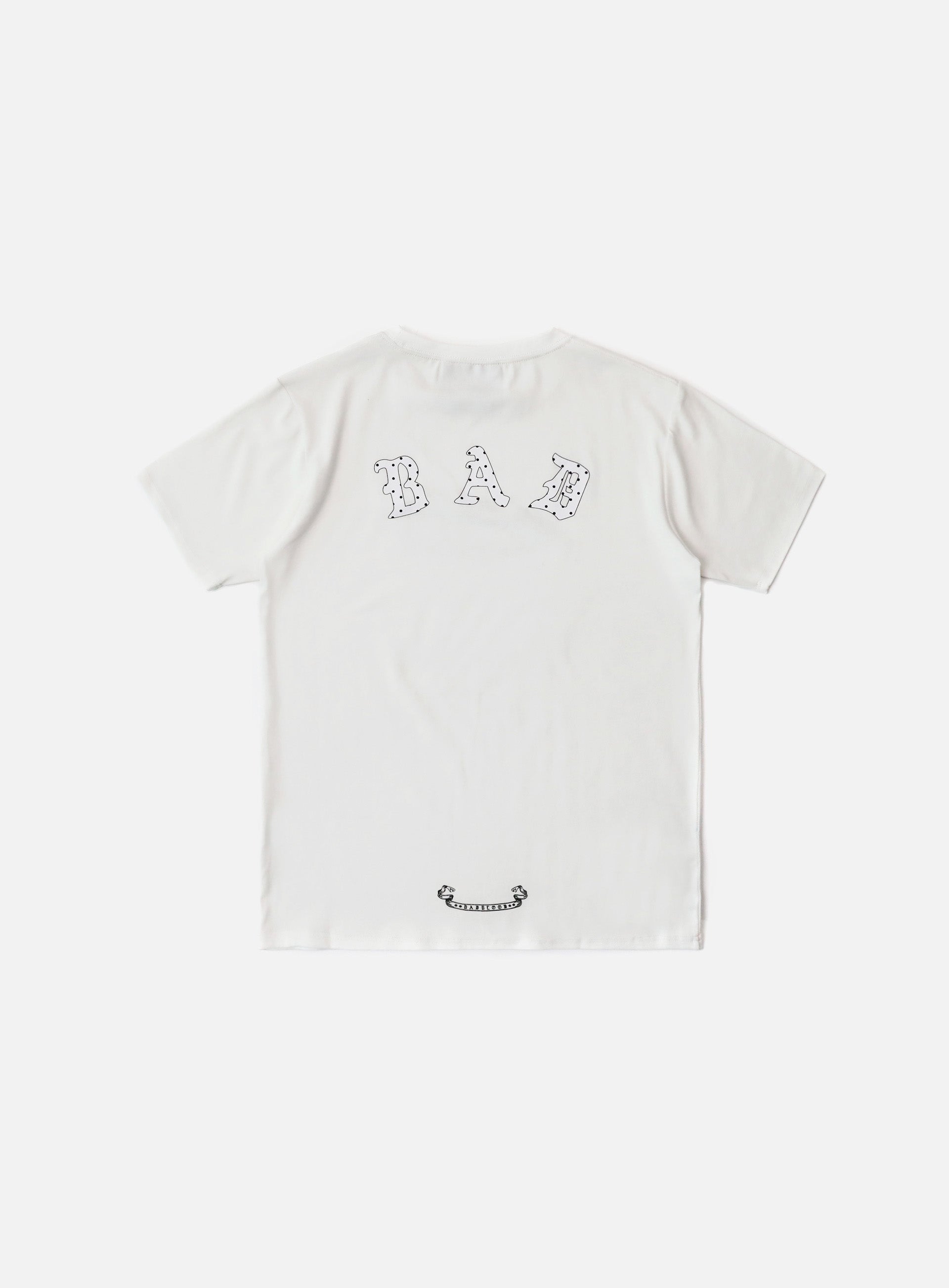 Badblood Mystic Dot Logo Jersey T-Shirt White