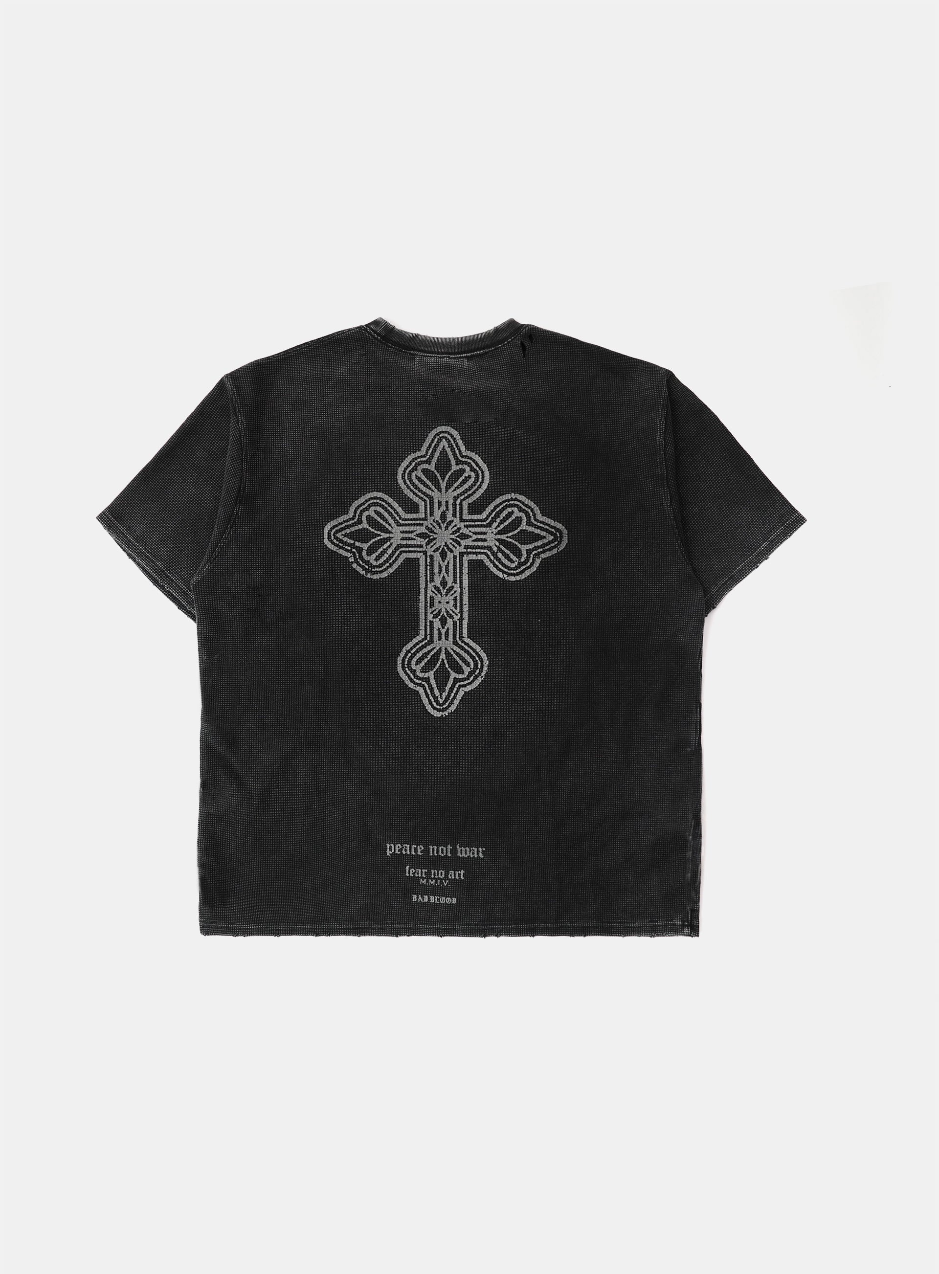 Badblood PEACE NOT WAR T-shirt Dusty Black