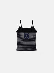 Badblood Tiny Logo String Tank - Black/Striped