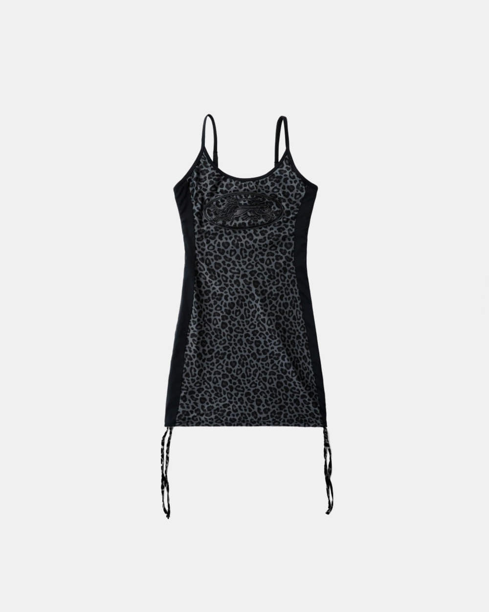Badblood Mystic String Mini Dress Black Leopard
