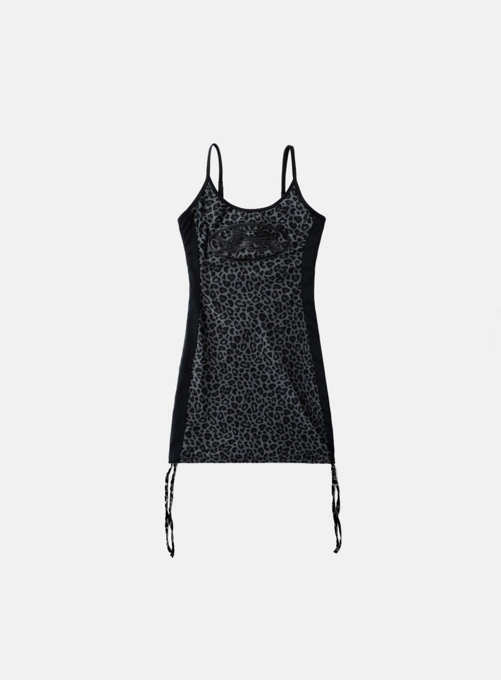 Badblood Mystic String Mini Dress Black Leopard
