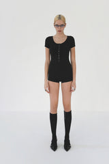 Badblood Beyond Soft Romper Short Sleeve Black