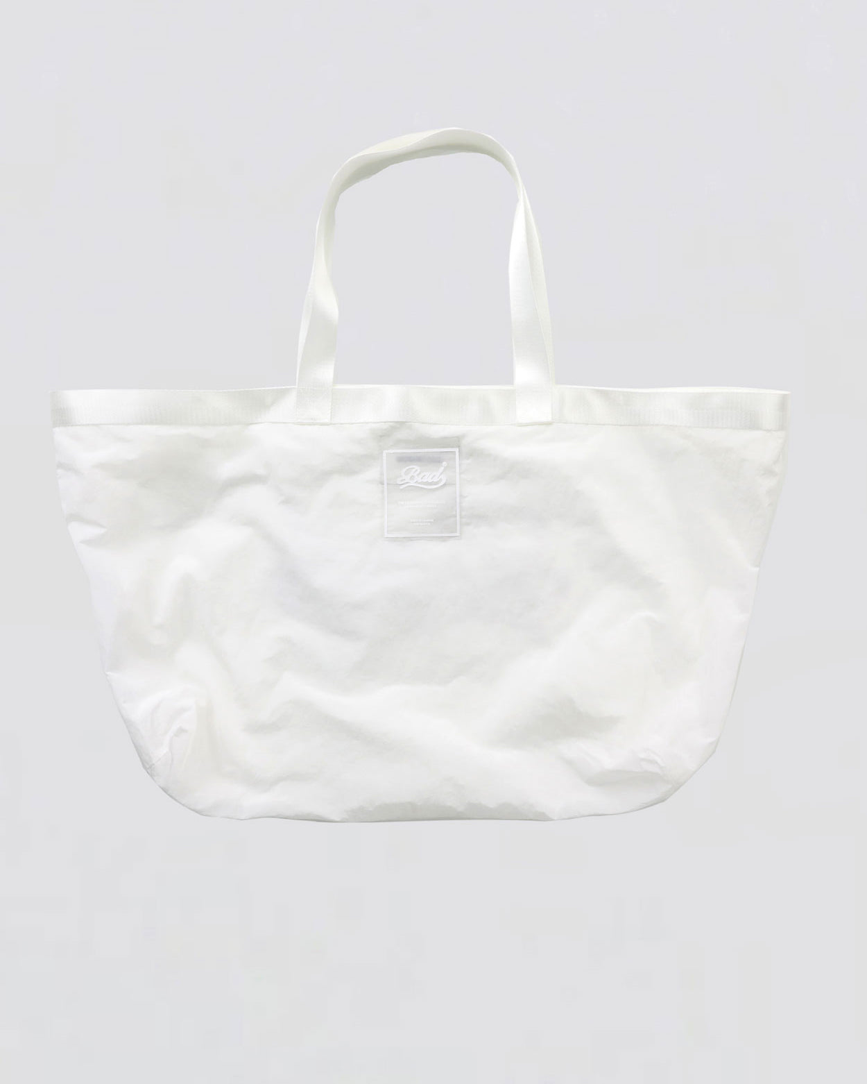 Badblood Bad Logo Nylon Shopper Bag White