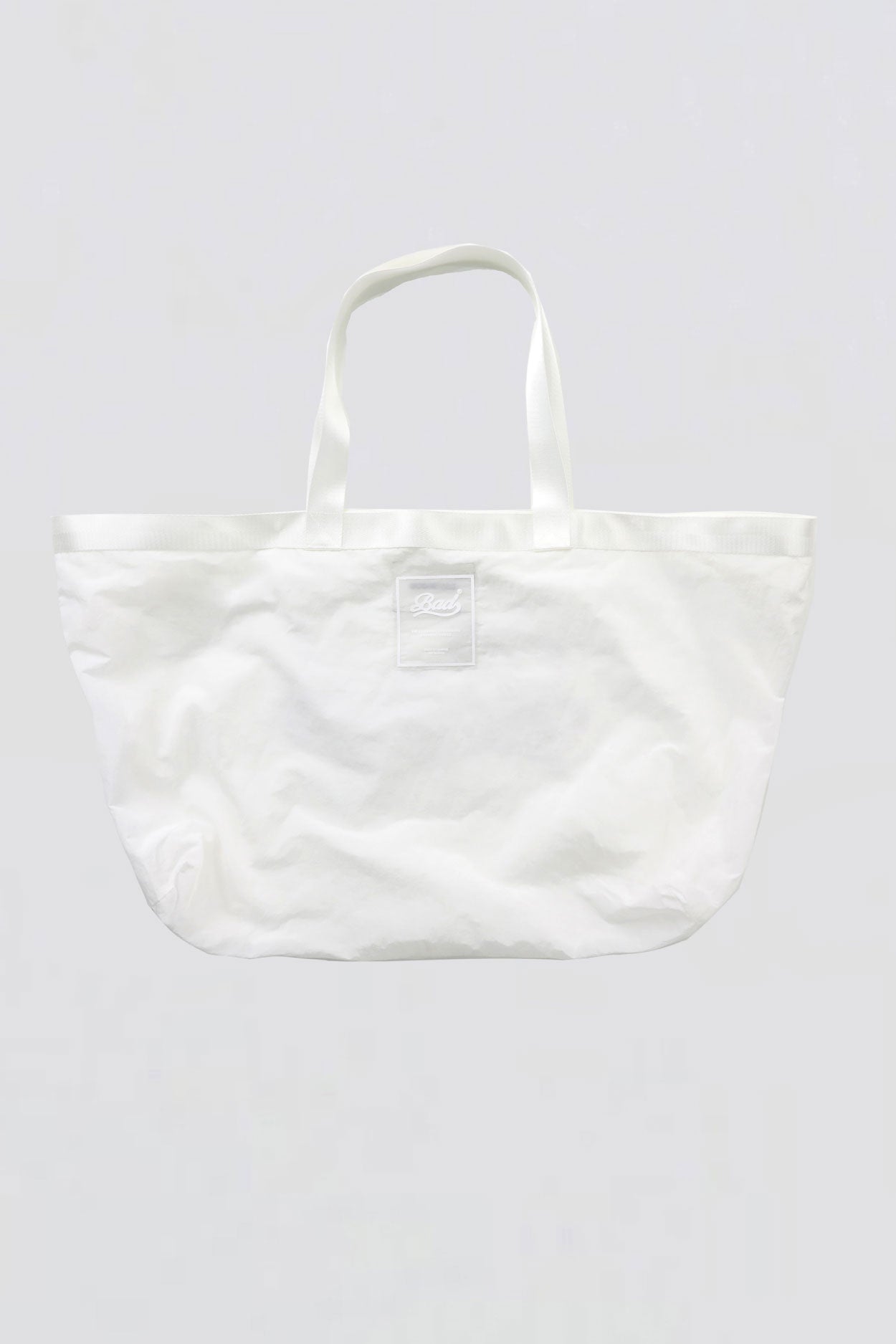 Badblood Bad Logo Nylon Shopper Bag White