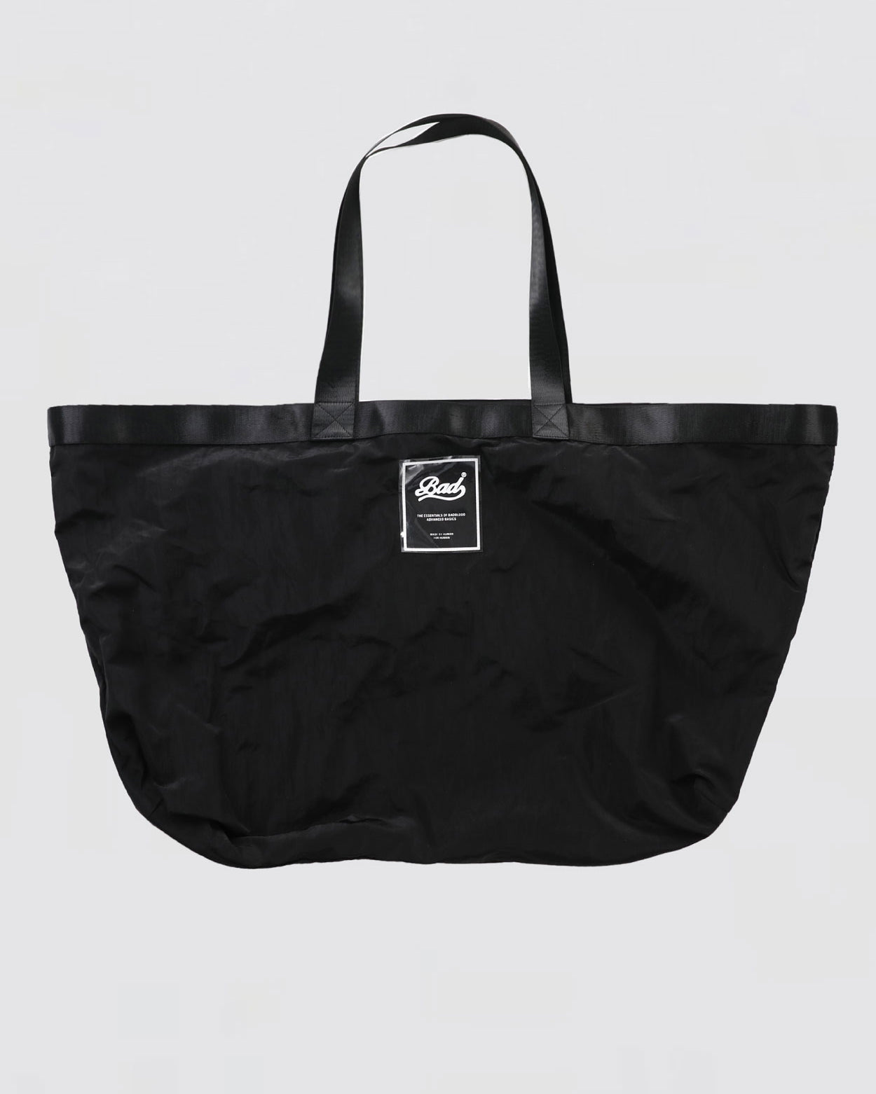 Badblood Bad Logo Nylon Shopper Bag Black