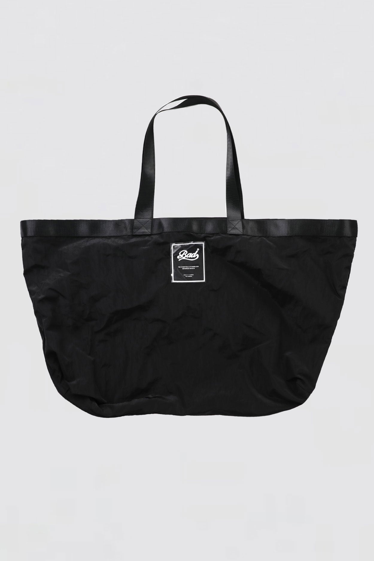 Badblood Bad Logo Nylon Shopper Bag Black