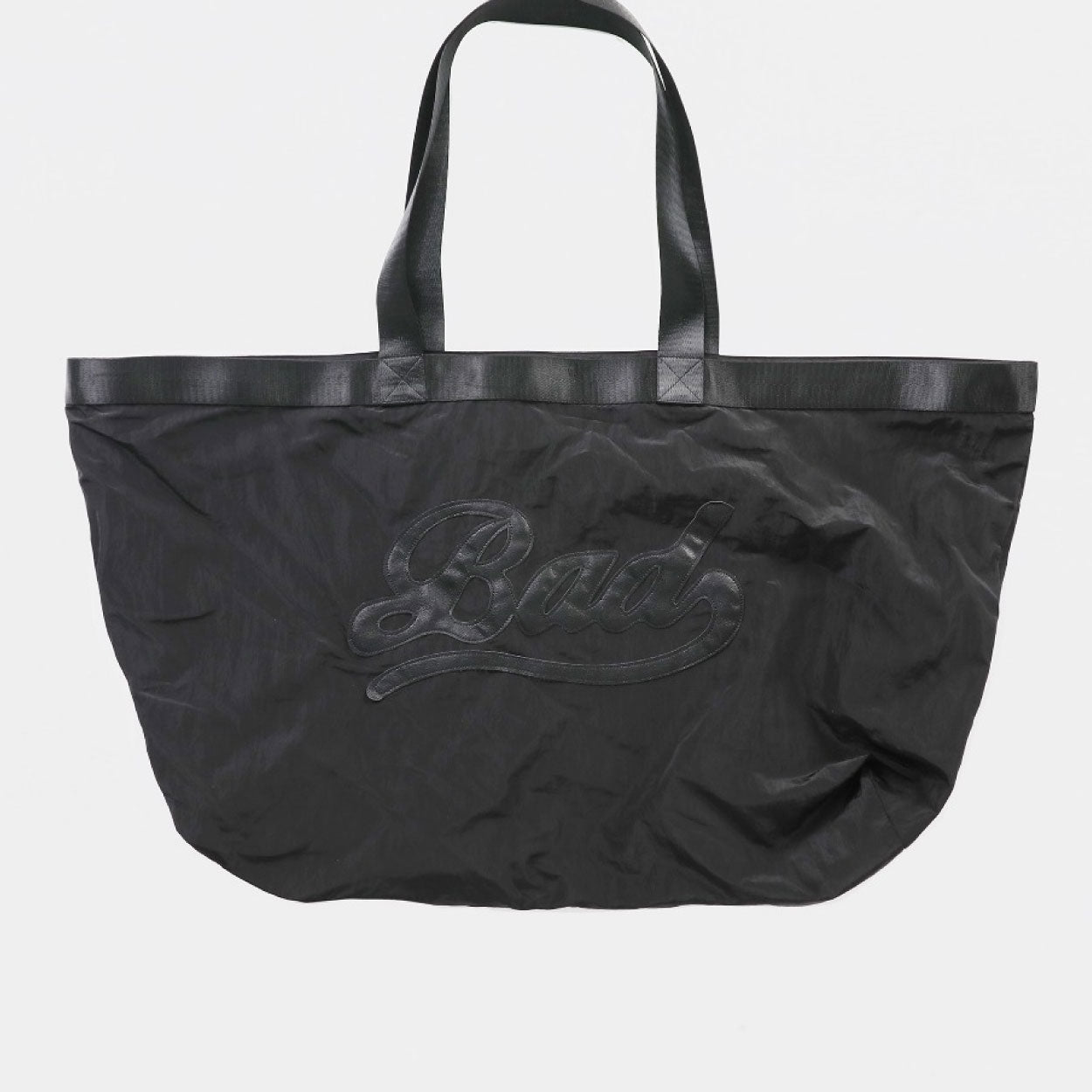 Badblood Bad Logo Nylon Shopper Bag Black