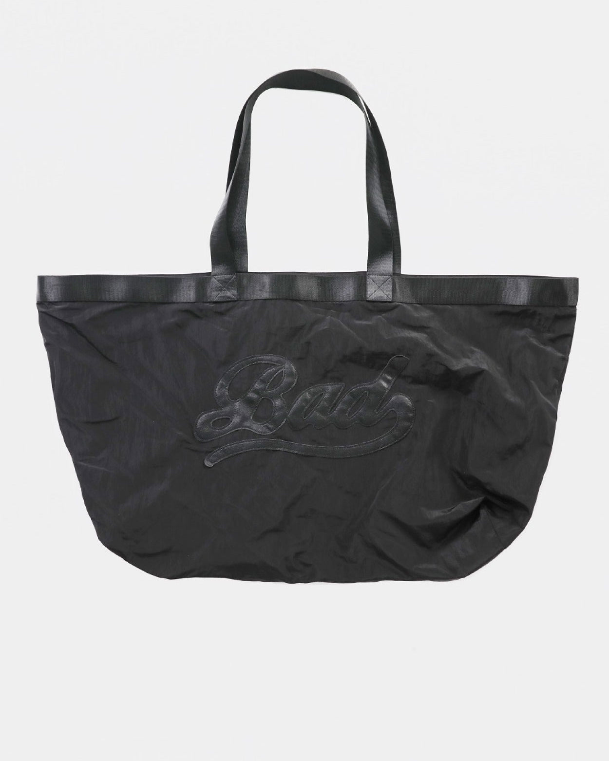 Badblood Bad Logo Nylon Shopper Bag Black