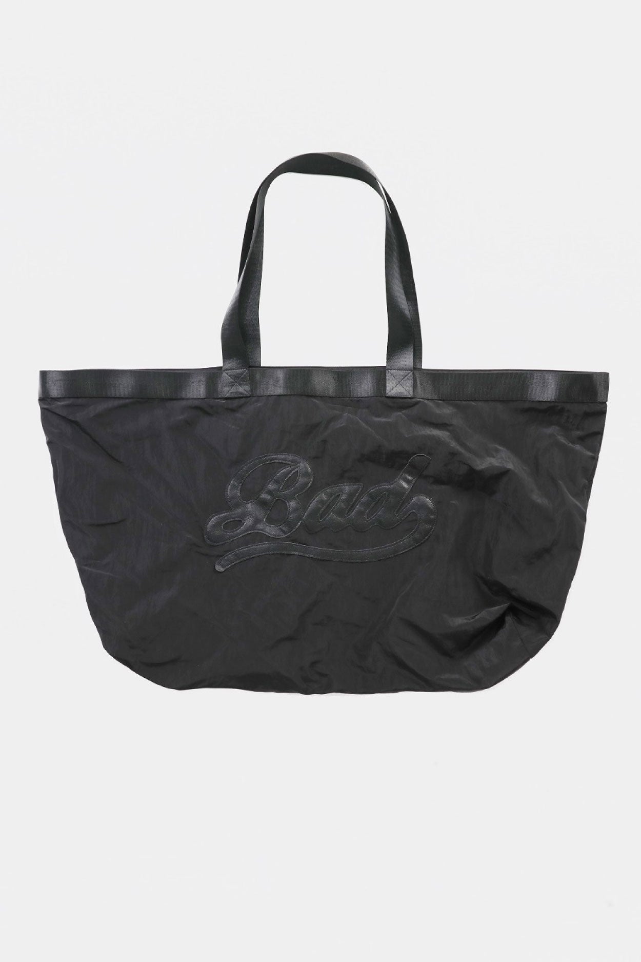 Badblood Bad Logo Nylon Shopper Bag Black