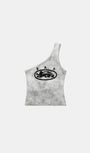 Badblood Ryan Patch One Shoulder Tank Washed White