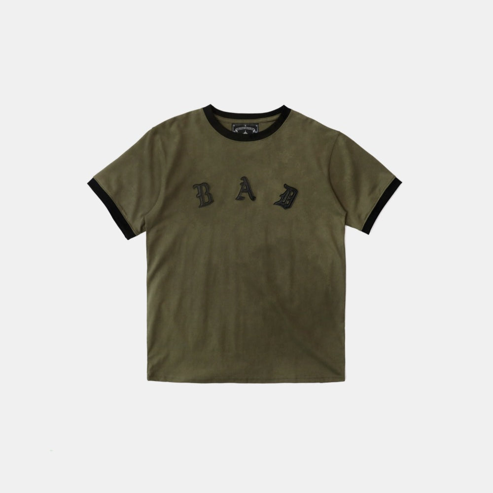 Badblood Cosmo Bad Patch Ringer T-Shirt - Khaki