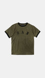 Badblood Cosmo Bad Patch Ringer T-Shirt - Khaki