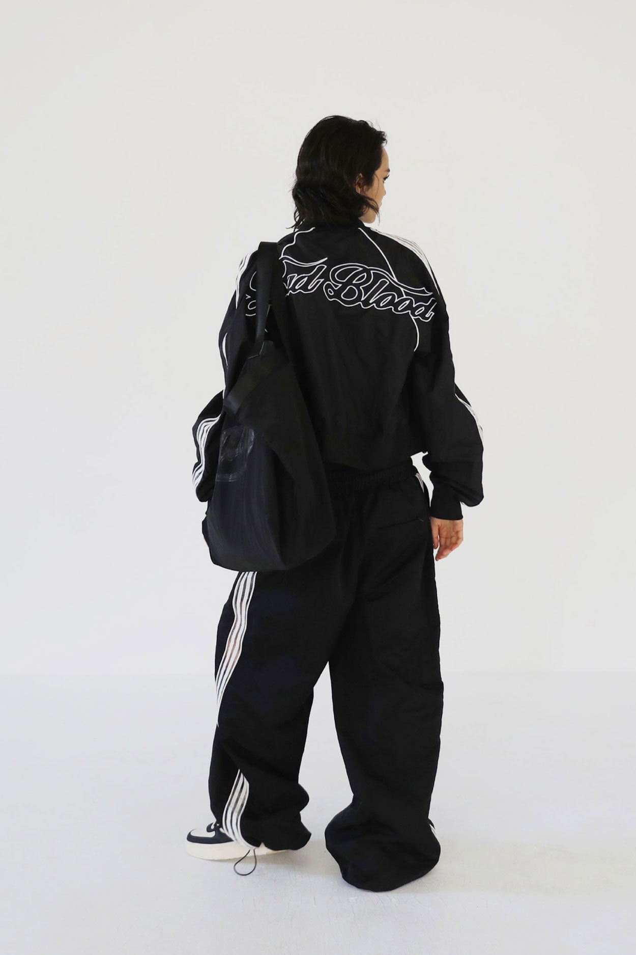 Badblood Bad Logo Nylon Shopper Bag Black