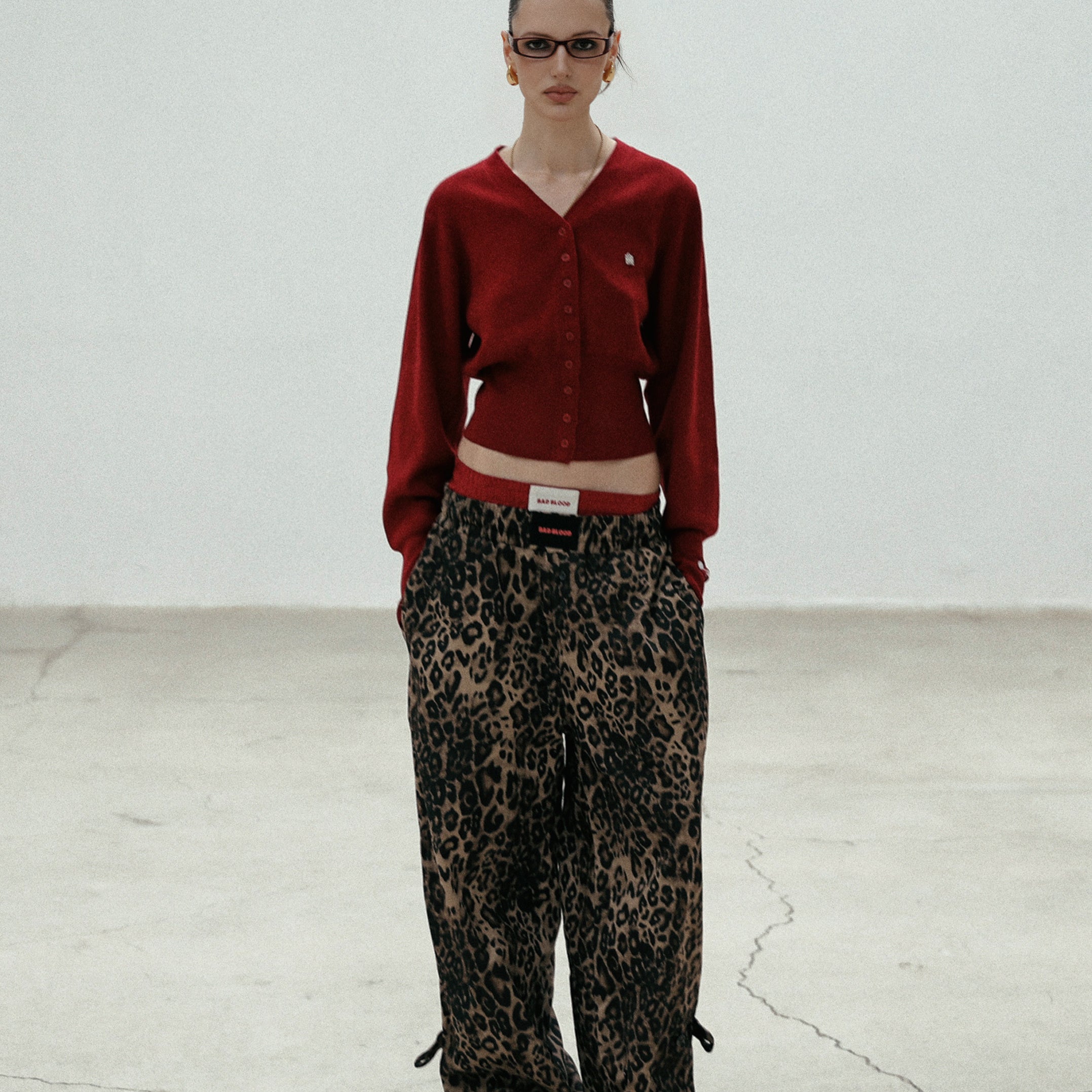 Badblood The Pure V-neck Cardigan – Red