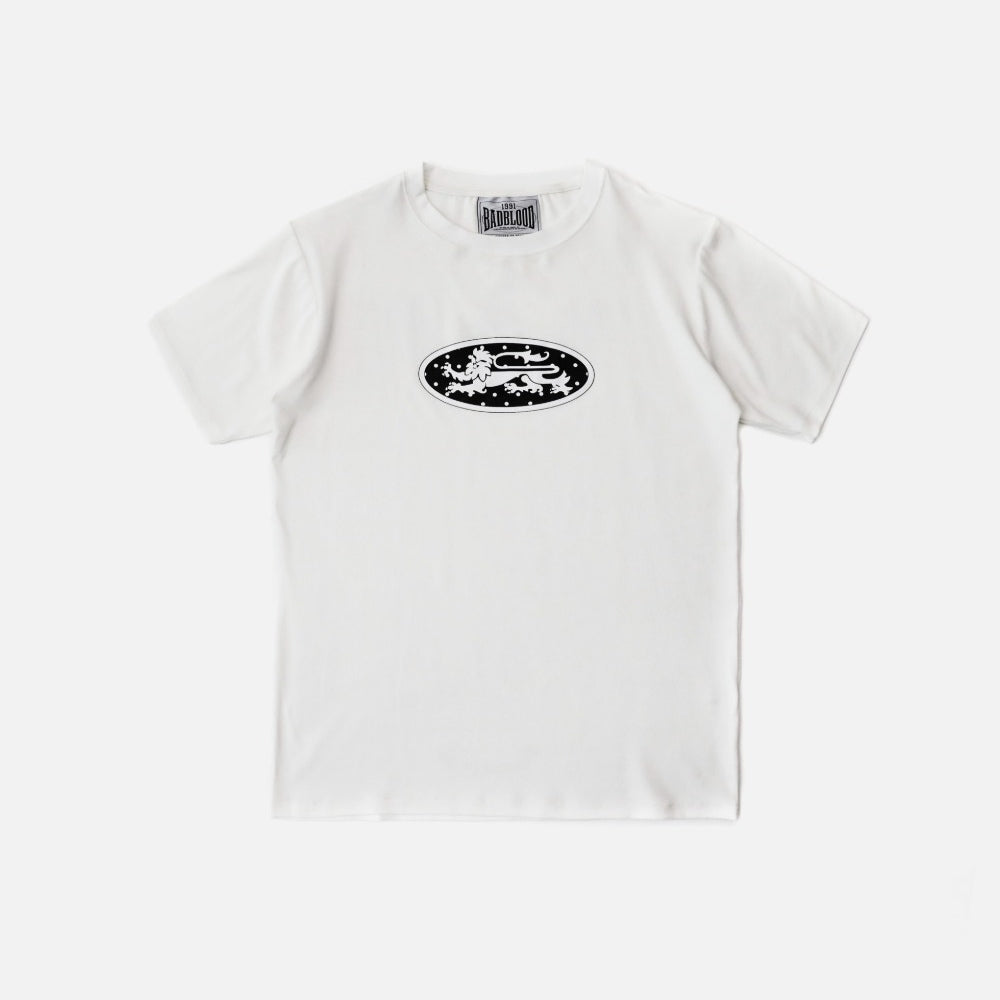 Badblood Mystic Dot Logo Jersey T-Shirt White
