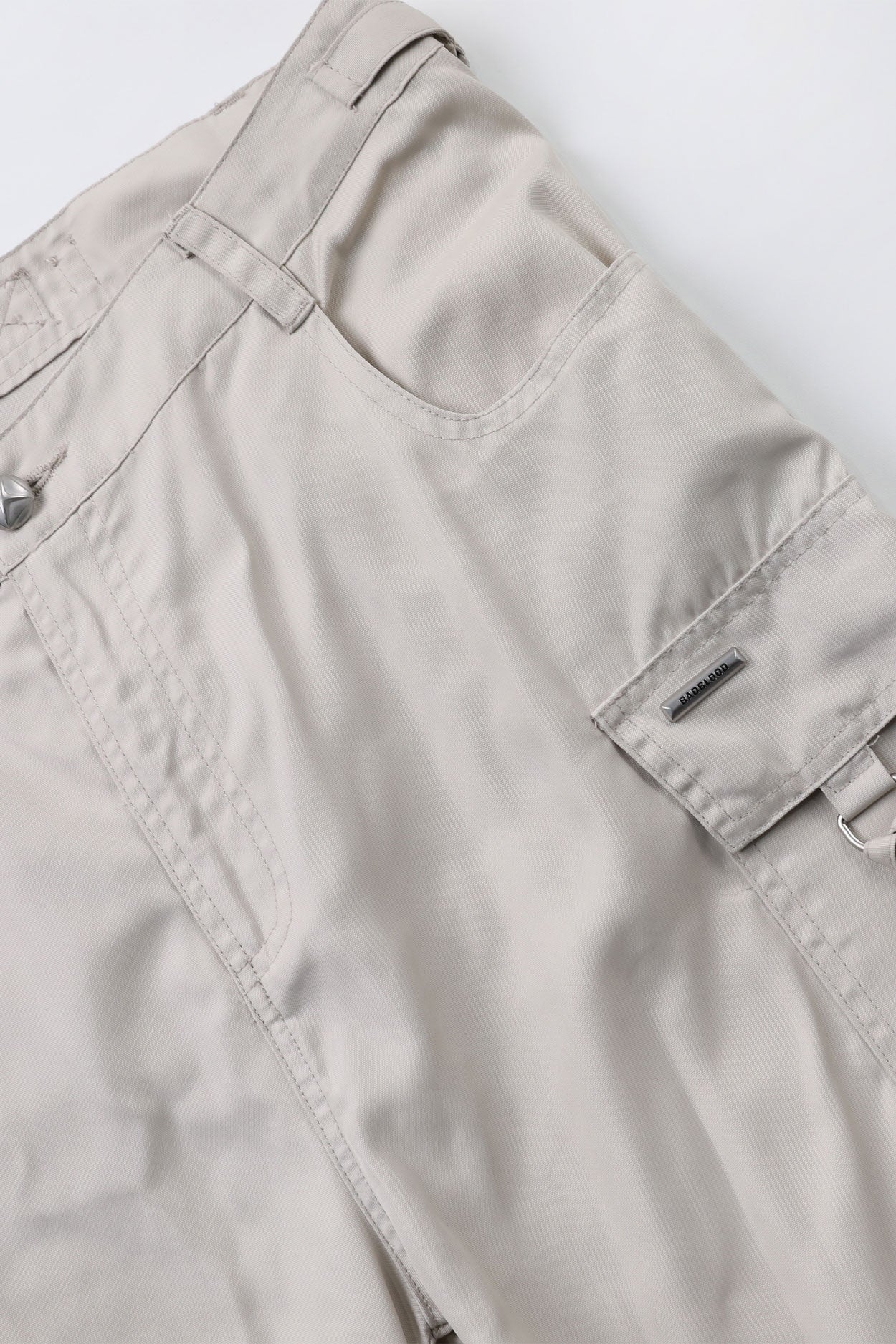 Badblood Multi-strap cargo pants Cream parachute