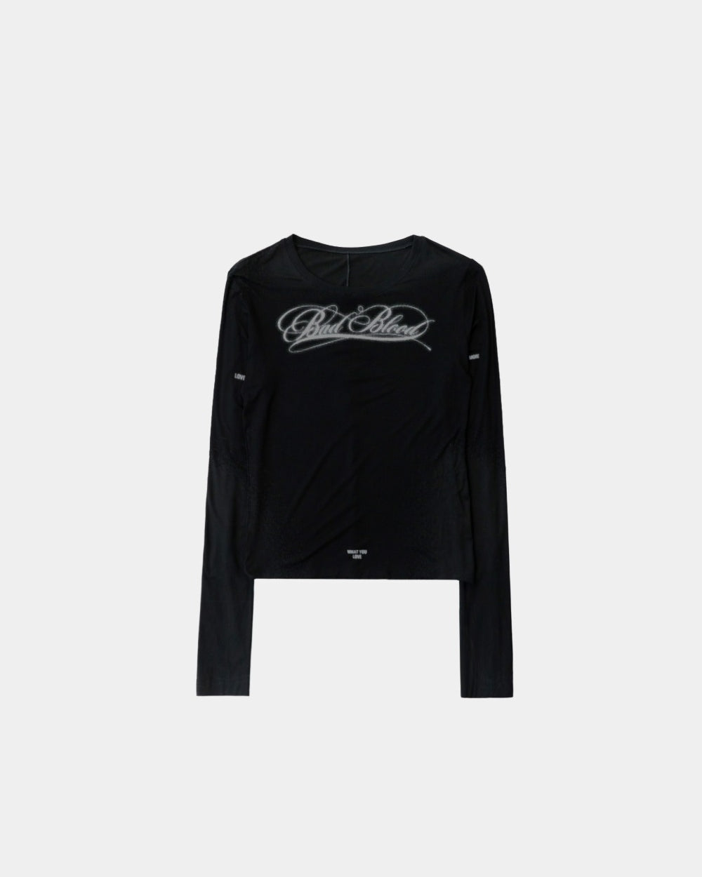 Badblood Dark Classic Scoop Neck Long Sleeve Black