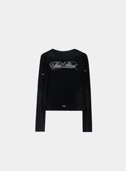 Badblood Dark Classic Scoop Neck Long Sleeve Black