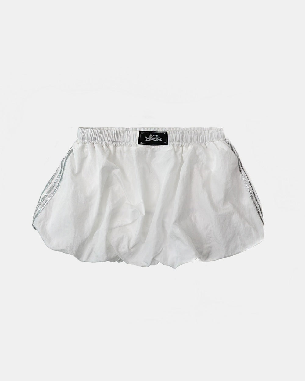 Badblood Dark Billy Nylon Balloon Mini Skirt - White