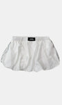 Badblood Dark Billy Nylon Balloon Mini Skirt - White
