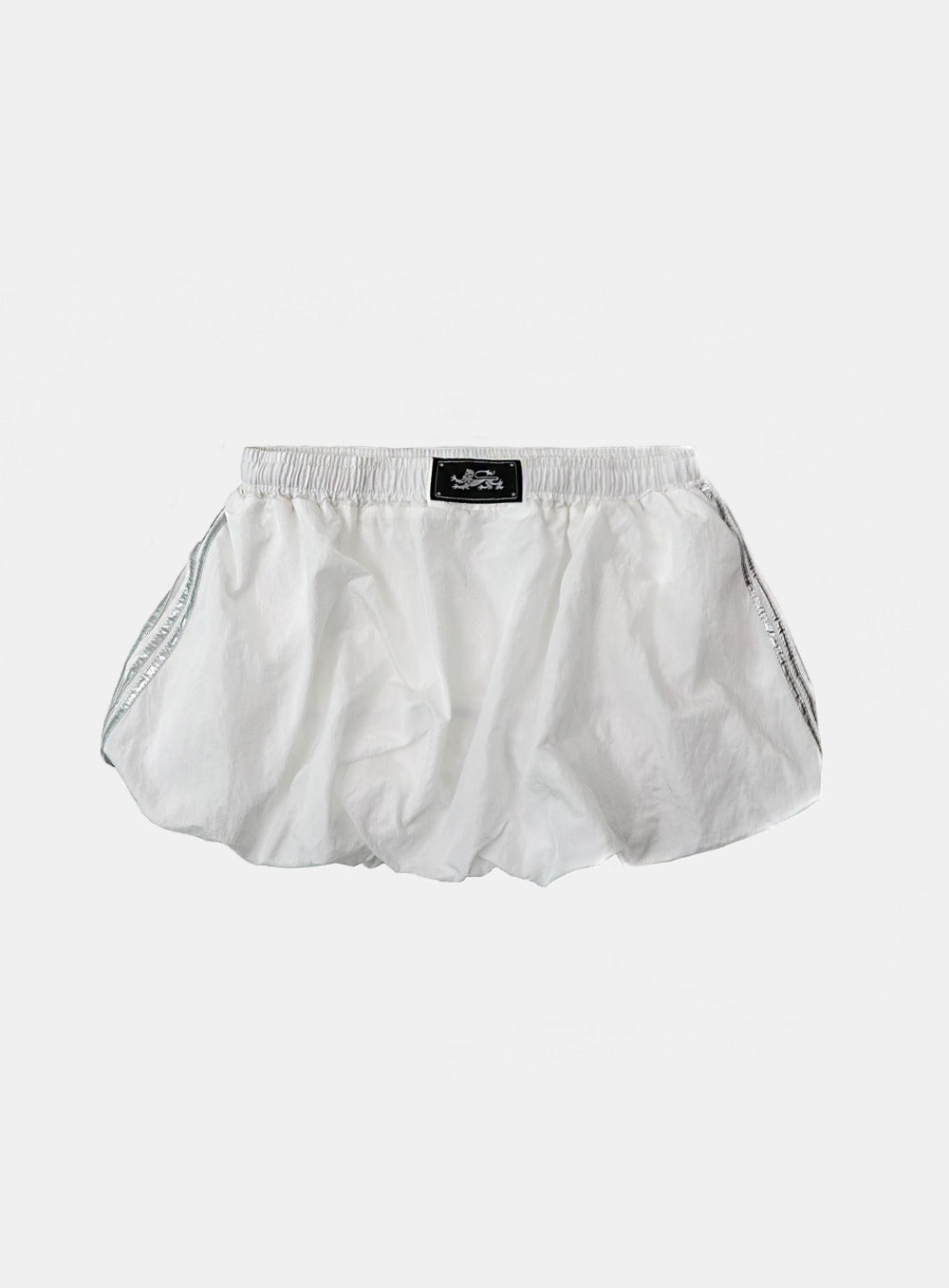 Badblood Dark Billy Nylon Balloon Mini Skirt - White