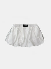 Badblood Dark Billy Nylon Balloon Mini Skirt - White