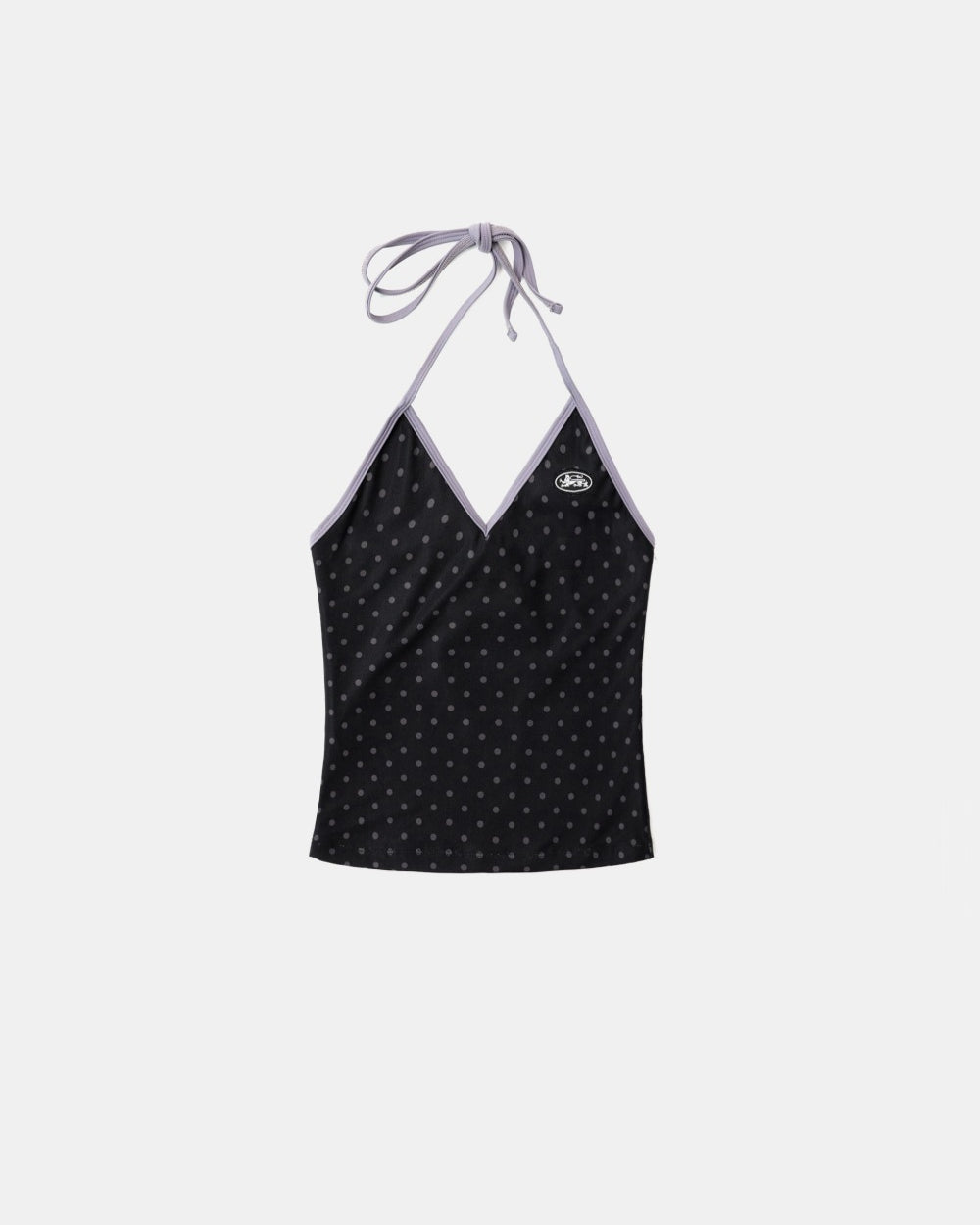 Badblood Splash Dot Halter Tank - Black