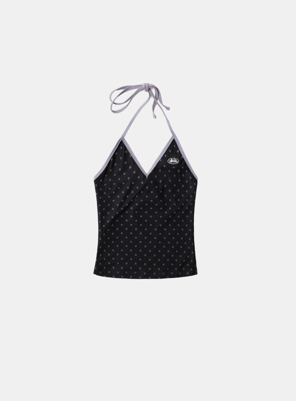 Badblood Splash Dot Halter Tank - Black