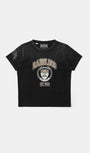 Badblood Workshop Print Distressed T-Shirt Black