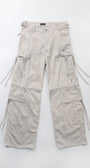 Badblood Multi-strap cargo pants Cream parachute