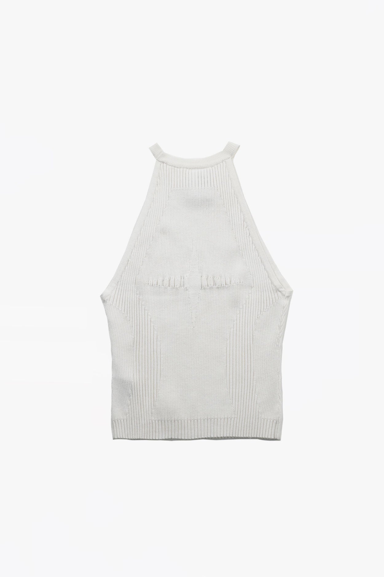 Badblood Halterneck Knit Tank White