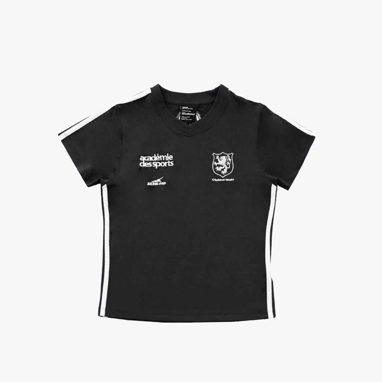Badblood ADS Vintage V-neck Short Sleeve Slim Fit Black