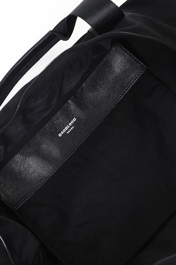 Badblood Bad Logo Nylon Duffel Bag - Black