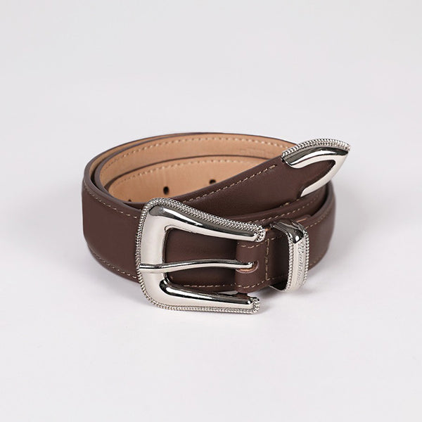 Badblood The Western Leather Belt - Brown