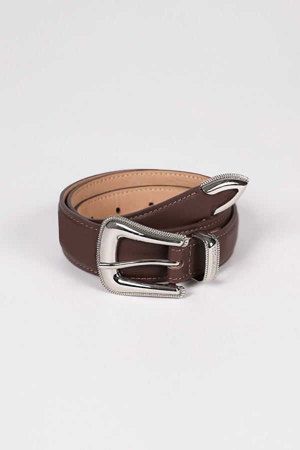 Badblood The Western Leather Belt - Brown