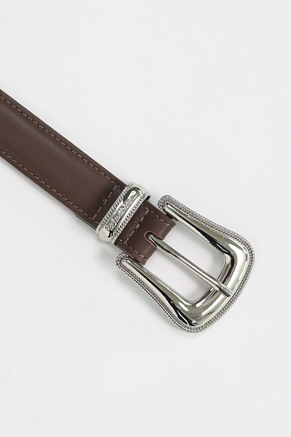 Badblood The Western Leather Belt - Brown