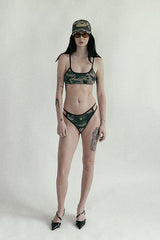 Badblood Camo Bikini Top Military