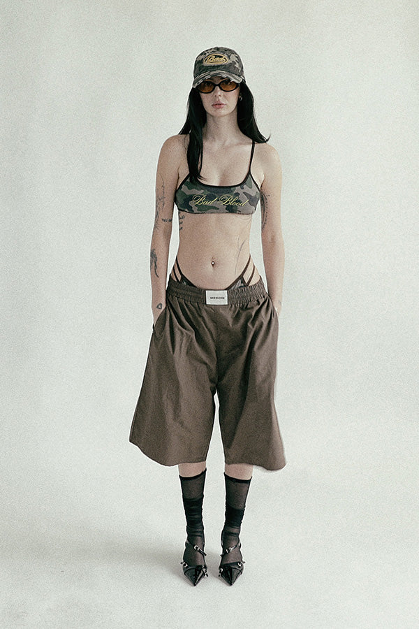 Badblood Camo Bikini Top Military